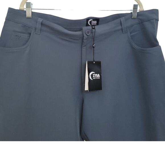 Zyia Active Men's Storm Gray Office Chino Pants 33" XXXL - Picture 5 of 7